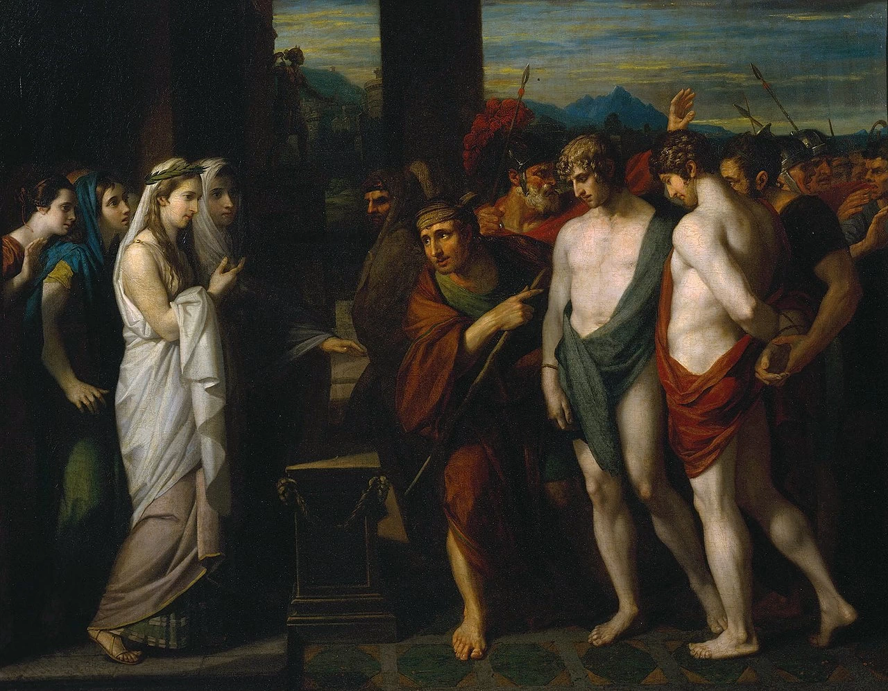 Pilade e Oreste portati come vittime davanti a Ifigenia - Tate Britain, Londra